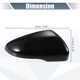 thumbnail image 3 of Cubierta de Espejo Lateral Derecho para Pasajero de Reemplazo para Volkswagen Golf MK6 Negro Brillante, 3 of 6