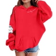 thumbnail image 2 of Girls Boys Halloween Hoodie Long Sleeve Loose Fit Sweatshirt with Pocket Party Dress, 2 of 4