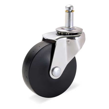 MASTER CASTER 40704 Swivel Stem Caster, 2-1/2 In, 75 lb, Rubber