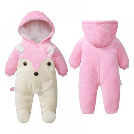 

Baby Winter Warm Jumpsuit Casual Baby Overalls Children Outerwear