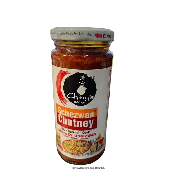 Ching’s Secret Schezwan Chutney, Spicy Indo-Chinese Sauce, Dip • Spread • Cook, 250 g (Pack of 2)
