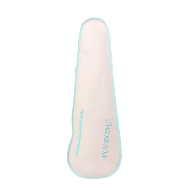 Estuche para violín de tamaño completo 4/4, portátil, plegable, elegante y ajustable. blanco rosado