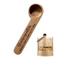 thumbnail image 4 of Coffee Measuring Scoop 2-in-1 Wood Engraved Coffee Scoop And Bag Clip Coffee Spoon 1, 4 of 5