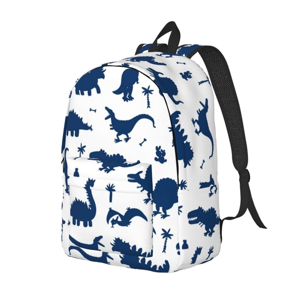 Fotbe Cute Cartoon Dinosaurs Mochila de Lona con Estampado, Mochila Duradera, Mochila Versátil de Alta Calidad, Mochila Compacta Vintage-Medium