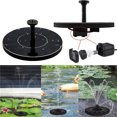 thumbnail image 2 of Solar Fountain Bird Bath Landscape Rockery Fountain With 4 Nozzles Replacement For Water Pool Aquarium Fish Tank, 2 of 8