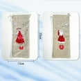 thumbnail image 4 of harmtty Xmas Linen Drawstring Red Wine Bottle Cover Champagne Bag Holiday Party Decor, 4 of 7