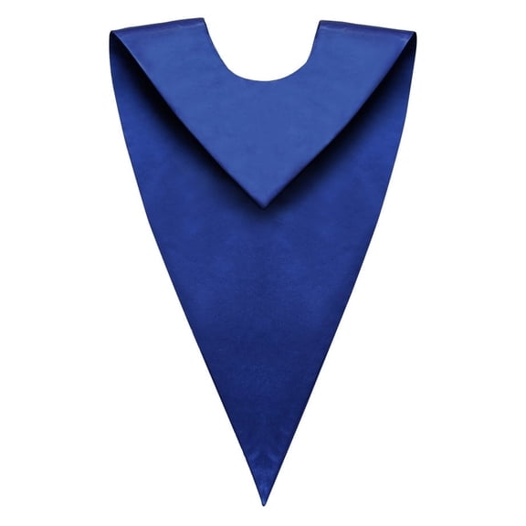 Royal Blue Graduation V Stole (Matte Adult's size)