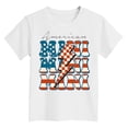 thumbnail image 4 of Wxirdiow Boy Clothes Toddler Boys Clothes USA American Flag Shirts Kids Boys 4th of July Patriotic T-Shirt Graphic Tee Tops White Size,3-4 Years, 4 of 4