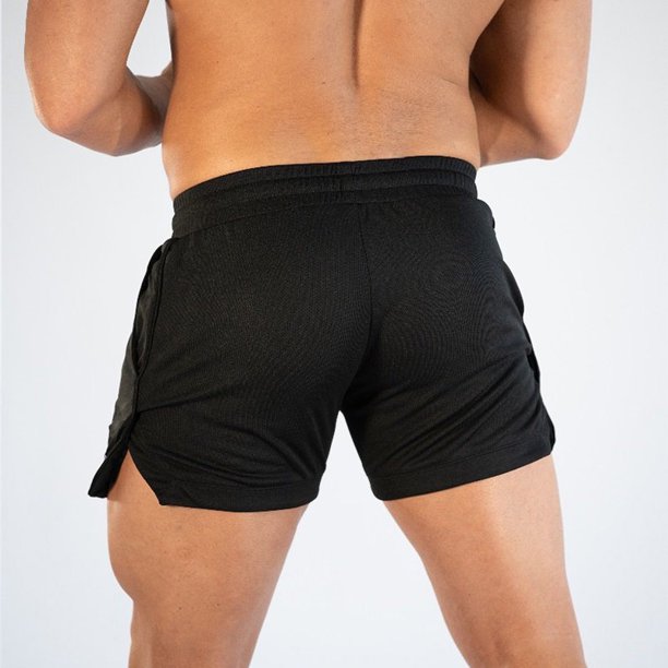 WANDRO fitness shorts Hombres Correr Entrenamiento De Secado Rápido Bañador 3 Puntos Encaje Hasta Playa Pantalones Gao Jiahui unisex