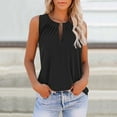 thumbnail image 2 of Women's Summer Fashion Tops Casual Cute Sleeveless Vest Shirt Loose Fit Comfortable Breathable Tee, 2 of 2