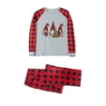 thumbnail image 4 of TopLLC Ensemble de Pyjamas Assortis pour la Famille avec Gnome Rouge de Noël, Manches Longues Classiques, Col Rond, Ensemble de Pyjamas de Noël Ajusté en Coton, Adulte, Tout-Petit, Bébé, 4 of 9
