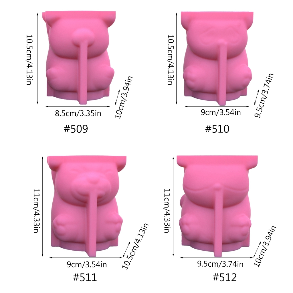 WINDLAND Pig Silicone Mold Succulent Planter Epoxy Resin Mold Garden Figurines Outdoor