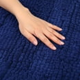 thumbnail image 3 of REGALWOVEN Letter Bathroom Mat Soft Fluffy Chenille Non Slip Backing Washable Absorbent Toilet Baths Rugs Home Gifts Blue 20" x 32", 3 of 7