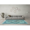 thumbnail image 3 of Ahgly Company Indoor Rectangle Persian Light Blue Traditional Area Rugs, 5' x 8', 3 of 4