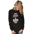 thumbnail image 4 of Move Always Forward Inspiring Words Women's Long Sleeve T Shirt Brisco Brands M, 4 of 6