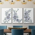 thumbnail image 2 of Periwinkle Patch I - Framed Premium Gallery Wrapped Canvas L Frame 3 Piece Set - Ready to Hang, 2 of 9