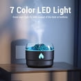 thumbnail image 4 of Colorful Flame Essential Oil Diffuser, Rainbow Flame 250 ML Ultrasonic 7 Changing Colors Quiet Aromatherapy Humidifier for Home Bedroom Office, Waterless Auto Off, Stable Flame, 4 of 7