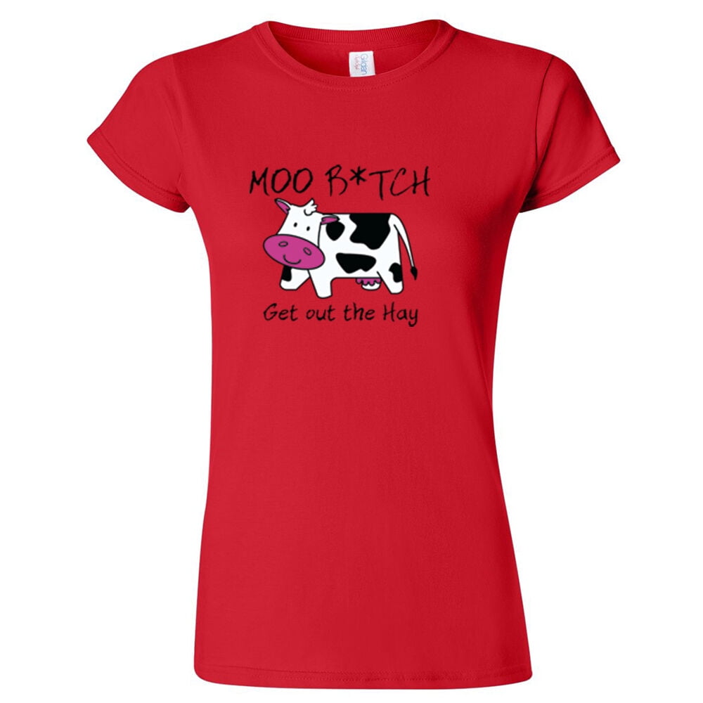 Cow Girl Shirt Cow Lover Gift Farmer Girl Shirt Animal Shirt Farm Animal Shirt Country Girl Shirt Moo Bitch Get Out The Hay Shirt