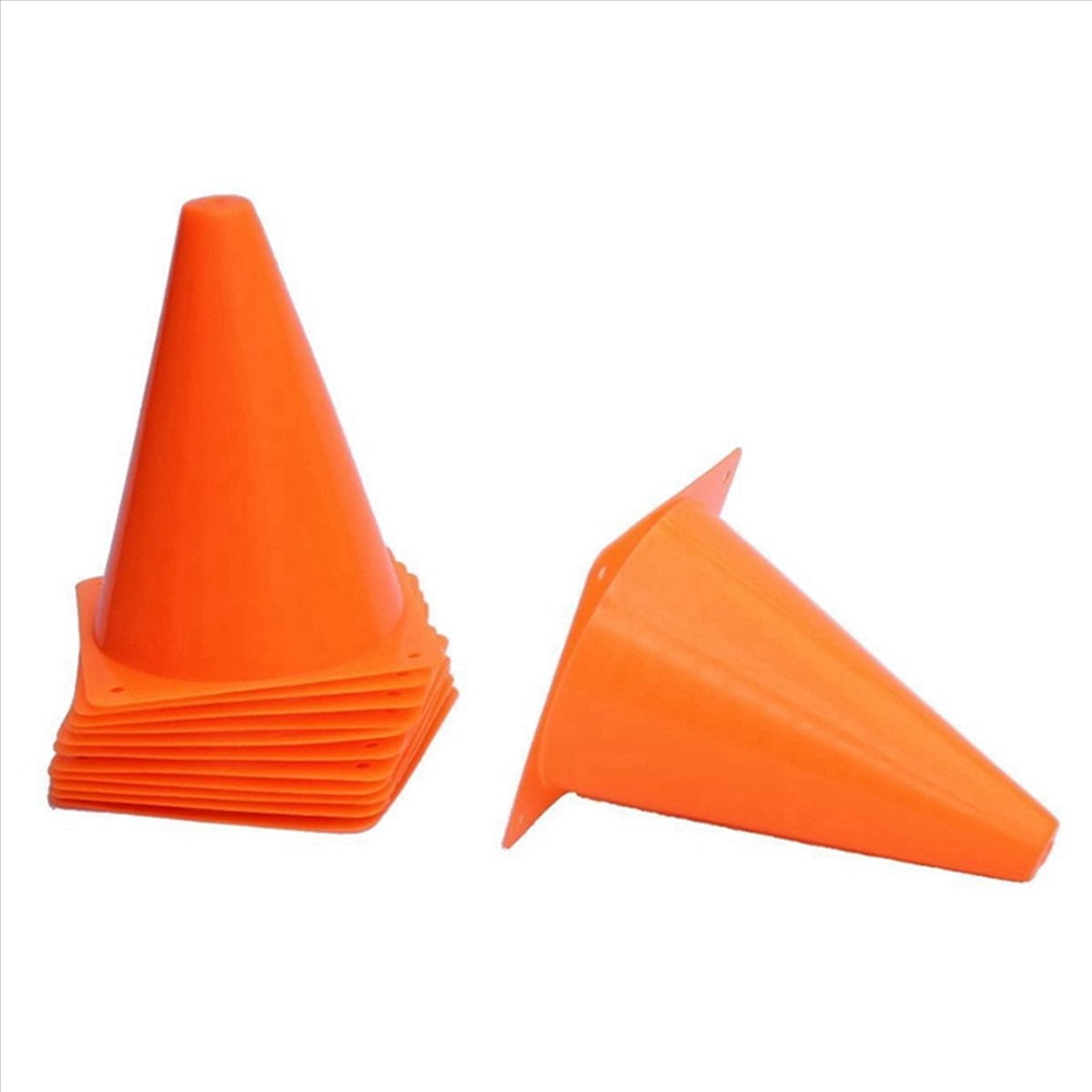 30 Pcs Traffic Cones - 7 Inch of Multipurpose Construction Theme Sports Activity Cones for Football Training