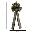 thumbnail image 2 of Holiday Time 30-In Christmas Bow, Plaid & Burlap, 2 of 4