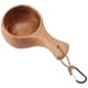 thumbnail image 2 of Wood Camp Mug, Handmade Traditional Indoor Outdoor Use Lanyard Design Nordic Style Wooden Cup  For Home Camping Hiking ANGGREK Wooden Cup, 2 of 8