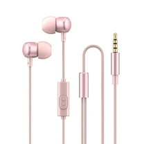 DVKOVI Wired Headphoes with Microphone Wired Earphones with Volume Control Basics In Ear Wired Headphones with 3.5mm Jack for Phones and Laptops