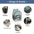 thumbnail image 5 of PVC Transparent Backpacks Clear Backpack for Travel and Outings Unicorns Riding in Cars, 5 of 7