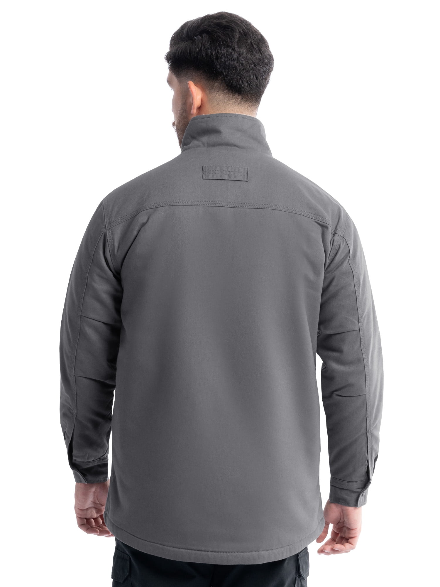 Wrangler Workwear Men's Mock Neck Jacket with Inner Linning Insulating Fabric, Size S-3XL