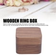 thumbnail image 3 of Wooden Ring Box Magnetic Closure for Wedding Ceremony Proposal Engagement Ring Holder Box, 3 of 7