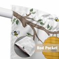 thumbnail image 4 of Swag Valance Curtains for Windows, Bees Branches Light Filtering Kitchen Curtains with Rod Pocket, Farmhouse Spring Botanical Watercolor Window Treatment Valances for Living Room, 36x63 - 2 PCS, 4 of 9