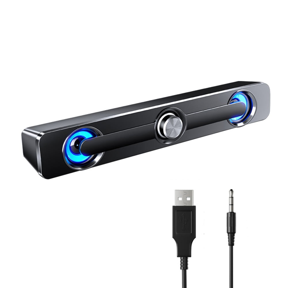 Computer Speakers Wired USB Powered PC Speakers With Stereo Sound Blue qoo10-home-dhe6002s-bluetooth-computer-audio-gaming-sound