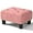 Pink, variant on Foot Stool Ottoman, Small Ottoman Foot Rest with Legs, Rectangle Foolstool Ottomans for Couch, Ottoman Foot Stools for Living Room Entryway (White)