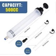 thumbnail image 2 of Suction Syringe - 500CC Transfer Pump, Suction Pump, Gear Oil & Brake Fluid & Antifreeze Extractor - Hand Pump, 2 of 5