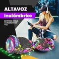 thumbnail image 2 of HOVERSTAR Bluetooth Hoverboard, LBW12A Color cromado o monopatín eléctrico de piel impresa con ruedas intermitentes LED, 2 of 5