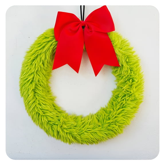 TUWAFE 13.7" Winter Christmas Wreaths for Front Door, Large Artificial Green Pine Wreath, christmas wreath decorations for Outdoor Indoor