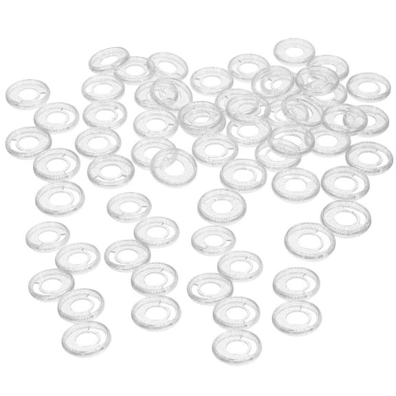 50Pcs Plastic Binder Discs for Loose Leaf DIY Notebook Planner Expansion