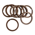 thumbnail image 1 of Abbracc 10Pcs Keyrings 32mm Flat Split Rings Jump Rings Hook Connector Purse Finding, 1 of 7