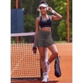 thumbnail image 2 of Weardear Short Skirts for Women with Pockets Mesh Ruffle Patchwork High Waisted Breathable Athletic Tennis Skirts, 2 of 6