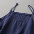 thumbnail image 4 of CYRBOKO Women's Tank Tops 2025, Sleeveless V-Neck Summer Casual Spaghetti strap top Navy Size L, 4 of 6