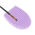 thumbnail image 5 of Unique Bargains Semi-oval Makeup Brush Cleaner Purple, 5 of 6