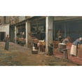 thumbnail image 2 of Santiago Rusiñol 18x13 Black Ornate Wood Framed Double Matted Museum Art Print Titled - Lavaderos De La Barceloneta (The Washing Place, Barcelona), 2 of 5