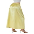 thumbnail image 2 of Generic Women's Solid Elastic Waist Midi Underskirt, S-XXL, 2 of 7