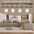 thumbnail image 4 of Rophefx Modern Upholstered Cloud Sofa, Chenille 2 Seater and 3 Seater Sofa Set Deep Seat Compression Couch, No Assembly Required, 4 of 7