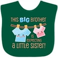 thumbnail image 3 of Inktastic This Big Brother is Expecting a Little Sister Boys Baby Bib, 3 of 4