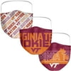 Adult Fanatics Branded Virginia Tech Hokies Local Face Covering 3-Pack