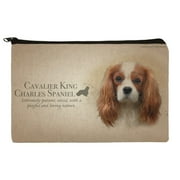 Cavalier King Charles Spaniel Dog Breed Makeup Cosmetic Bag Organizer Pouch