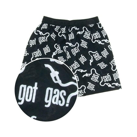 Funny Men's Novelty Cotton Pajama Boxer Shorts, Got Gas, Size: XL