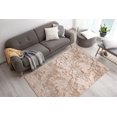 thumbnail image 3 of LaDole Rugs 4x6 ft Luxury Abstract Area Rug | Small Carpet For Bedroom, Living Room, Kitchen, Entry Way, Indoor Floor Décor | Copper Beige Brown, 3 of 5