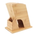 thumbnail image 3 of Porta cuchillos de cocina Nikou bloque de bambú cortador estante de almacenamiento, 3 of 15