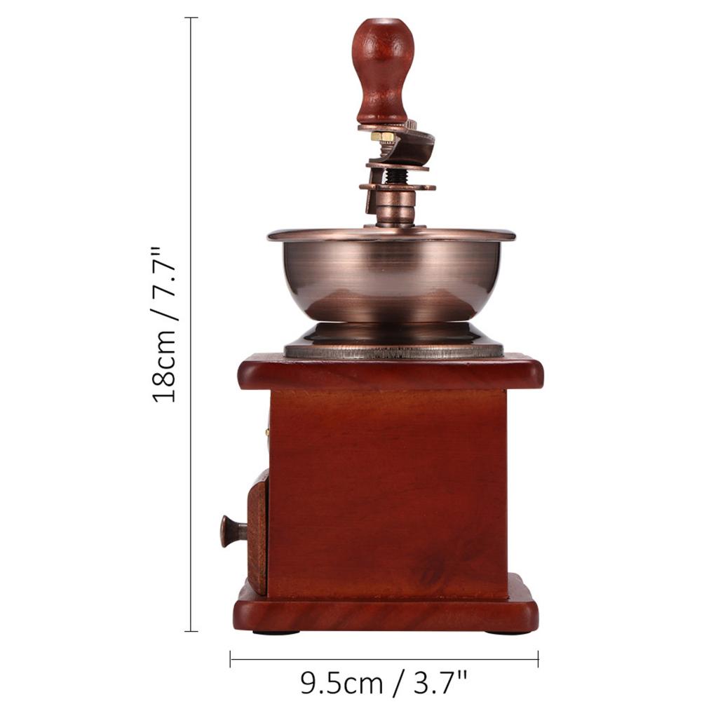 Moulin à Grains En Pierre Manuel Avec Support En Bois - Pour Café, épices, Farine, Lait Végétal (taille : 35cm)